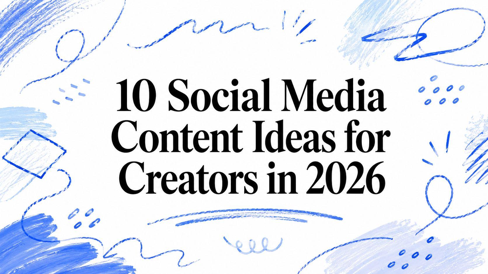 10 Social Media Content Ideas for Creators in 2026