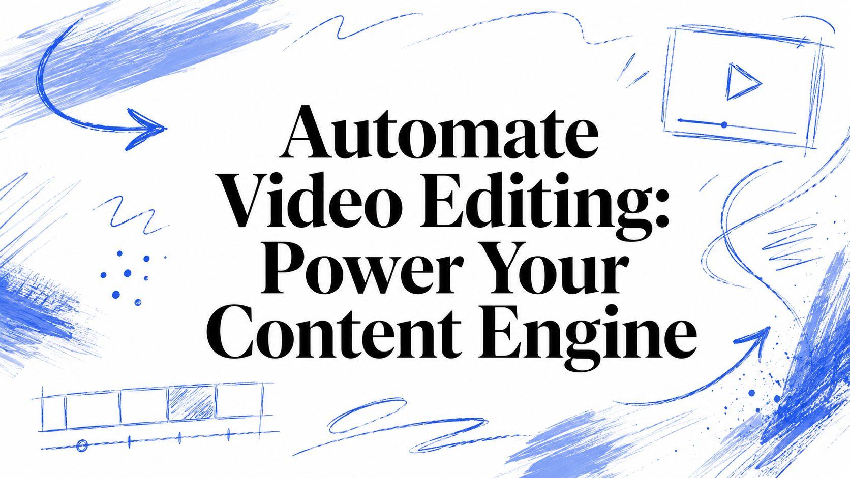 Automate Video Editing: Power Your Content Engine
