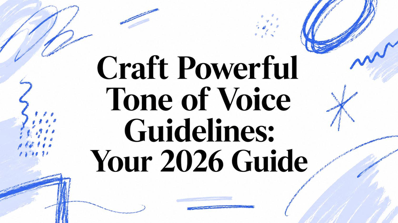 Craft Powerful Tone of Voice Guidelines: Your 2026 Guide