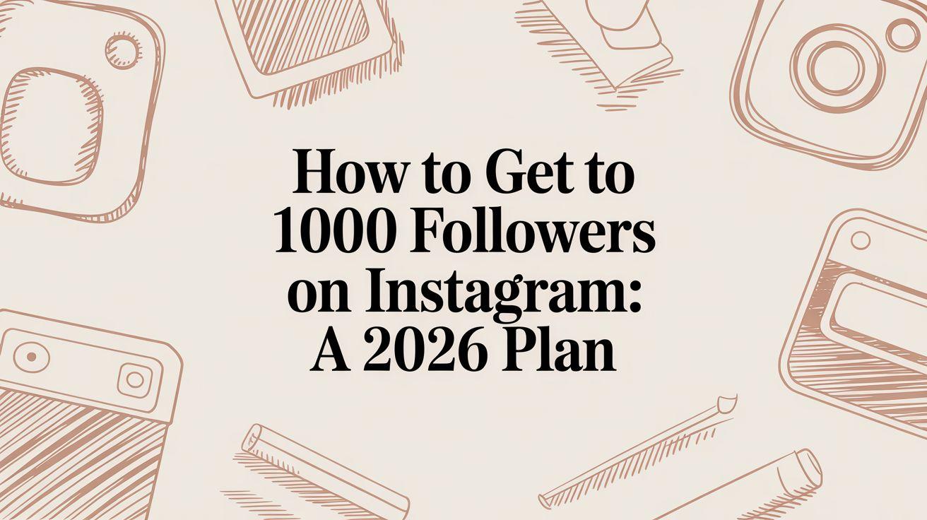 How to Get to 1000 Followers on Instagram: A 2026 Plan